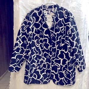 SAMOON BY GERRY WEBER NAVY & WHITE LIGHT JACKET